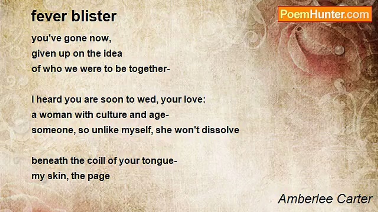 Amberlee Carter - fever blister