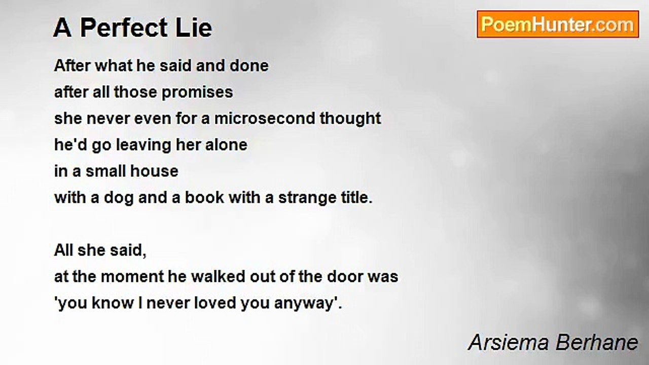 Arsiema Berhane - A Perfect Lie