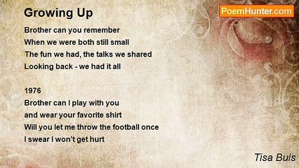 Tisa Buis - Growing Up