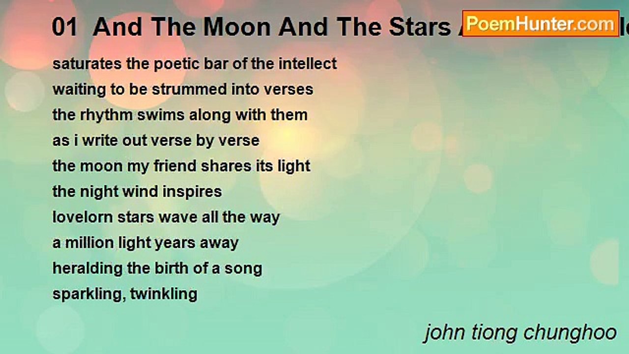 john tiong chunghoo - 01  And The Moon And The Stars And The World