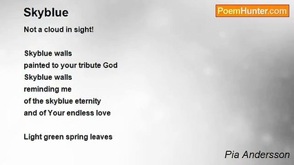 Pia Andersson - Skyblue