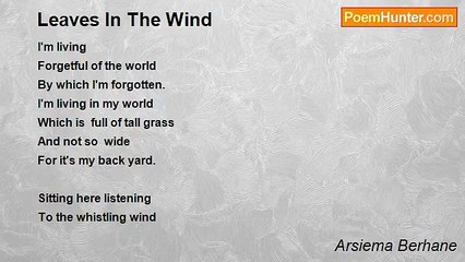 Arsiema Berhane - Leaves In The Wind