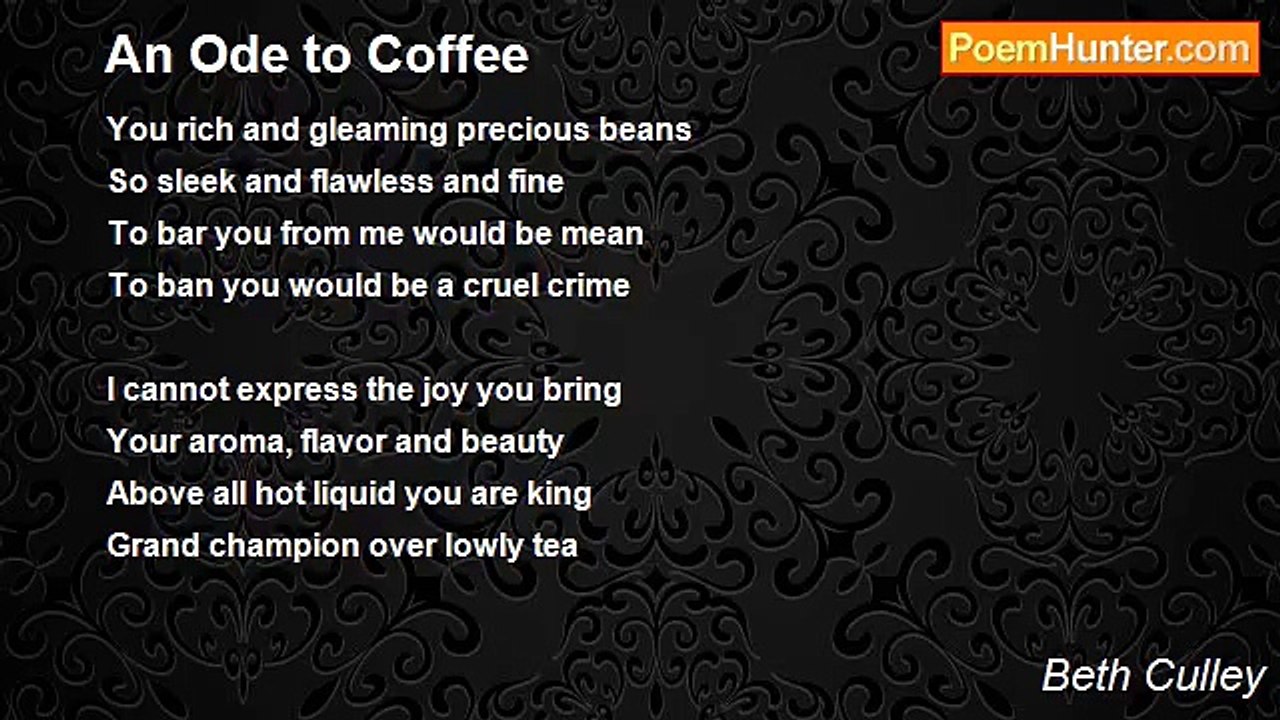 Beth Culley - An Ode to Coffee