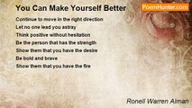 Ronell Warren Alman - You Can Make Yourself Better
