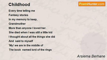 Arsiema Berhane - Childhood