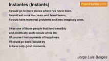 Jorge Luis Borges - Instantes (Instants)