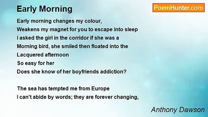 Anthony Dawson - Early Morning