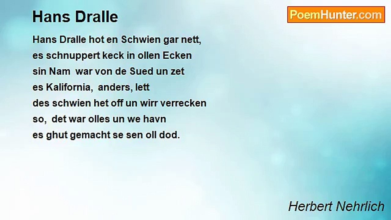 Herbert Nehrlich - Hans Dralle