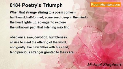 Michael Shepherd - 0184 Poetry's Triumph
