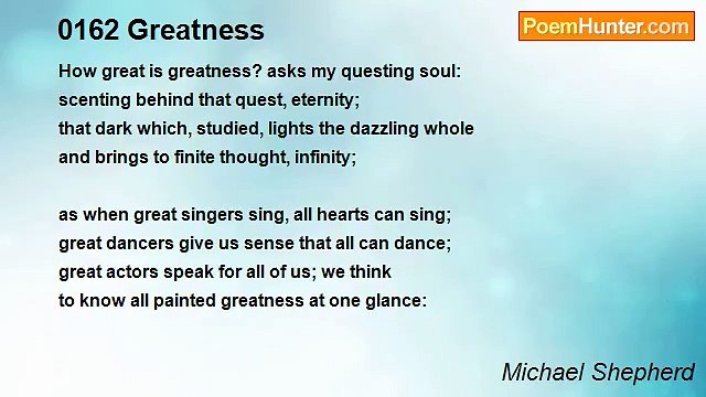 Michael Shepherd - 0162 Greatness