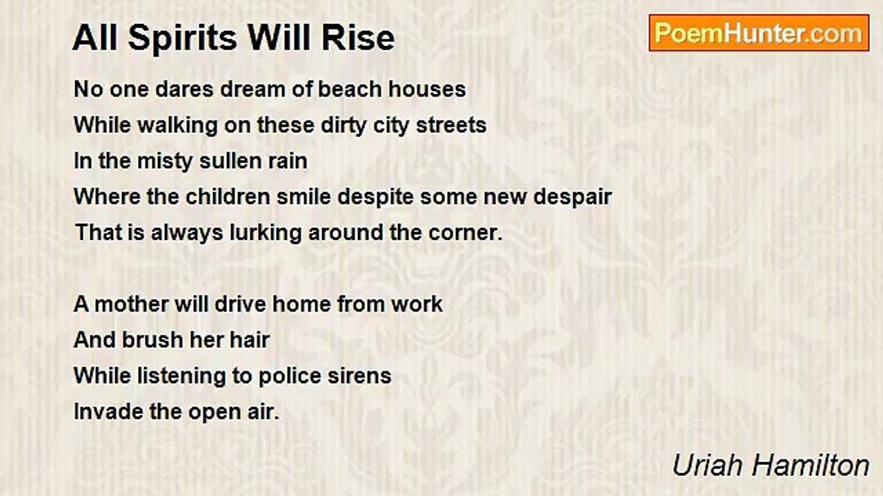 Uriah Hamilton - All Spirits Will Rise