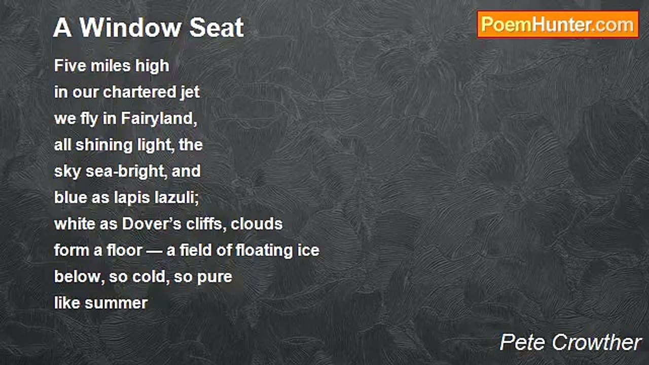 Pete Crowther - A Window Seat