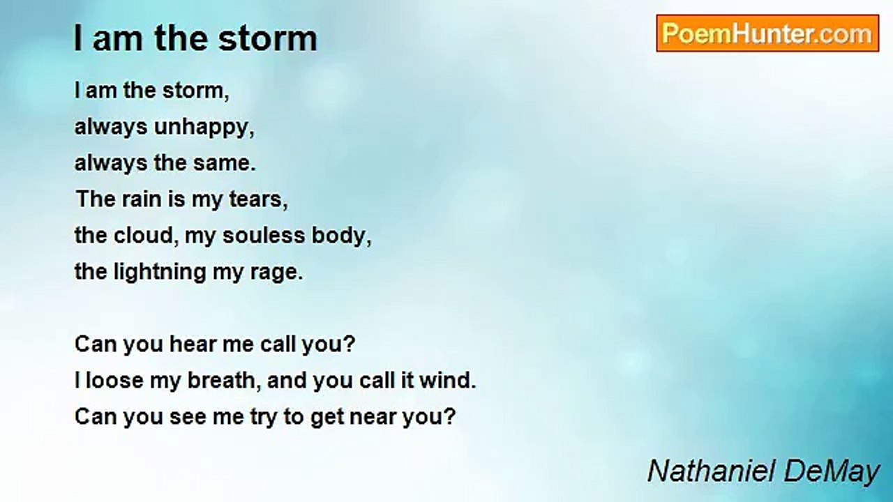 Nathaniel DeMay - I am the storm
