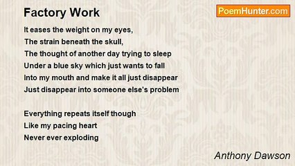 Anthony Dawson - Factory Work