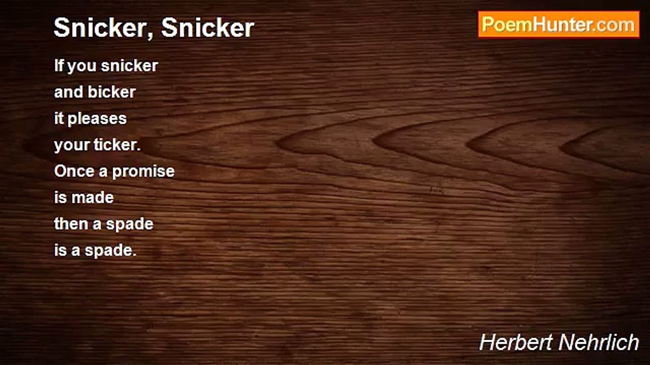 Herbert Nehrlich - Snicker, Snicker