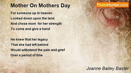 Joanne Bailey Baxter - Mother On Mothers Day