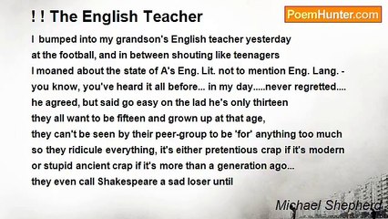 Michael Shepherd - ! ! The English Teacher