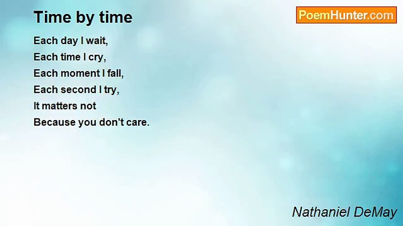 Nathaniel DeMay - Time by time