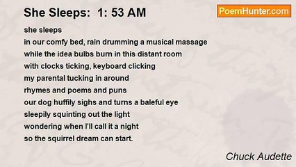 Chuck Audette - She Sleeps:  1: 53 AM