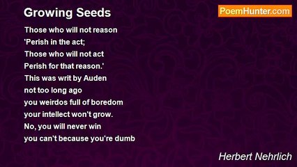 Herbert Nehrlich - Growing Seeds