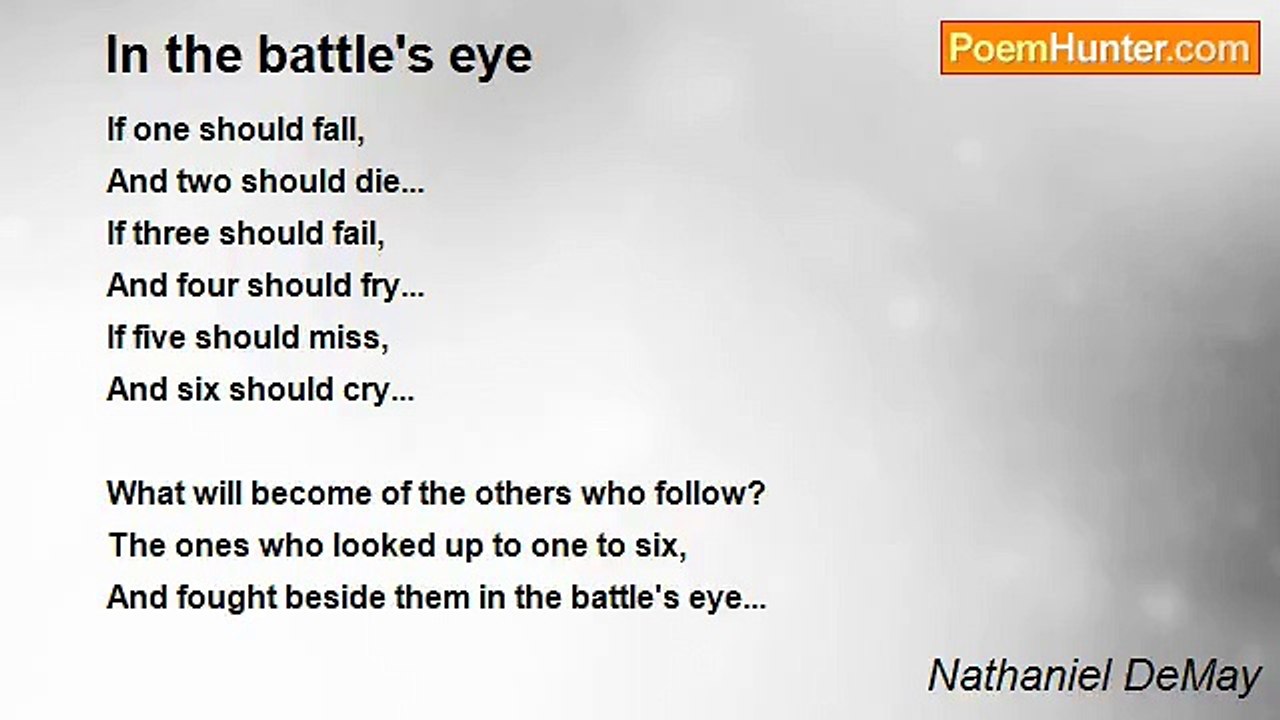 Nathaniel DeMay - In the battle's eye