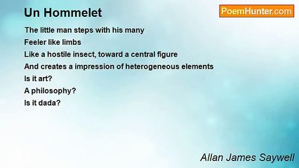 Allan James Saywell - Un Hommelet