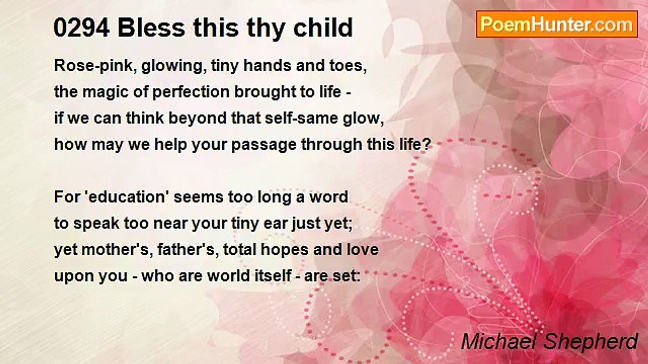 Michael Shepherd - 0294 Bless this thy child