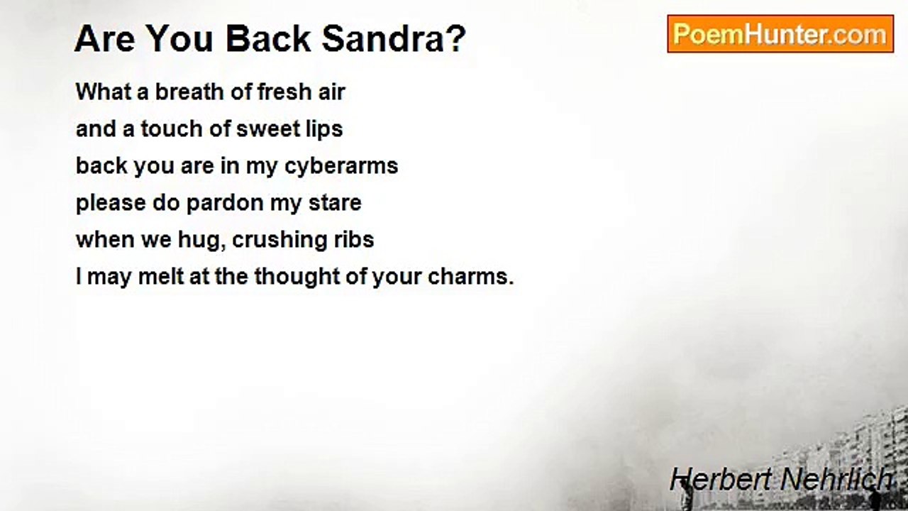 Herbert Nehrlich - Are You Back Sandra?