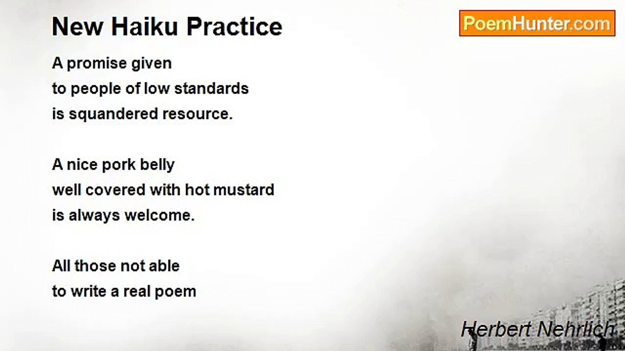 Herbert Nehrlich - New Haiku Practice