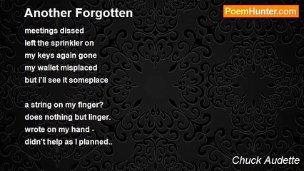Chuck Audette - Another Forgotten