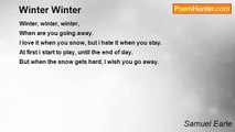 Samuel Earle - Winter Winter