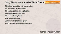 Ronell Warren Alman - Girl, When We Cuddle With One Another