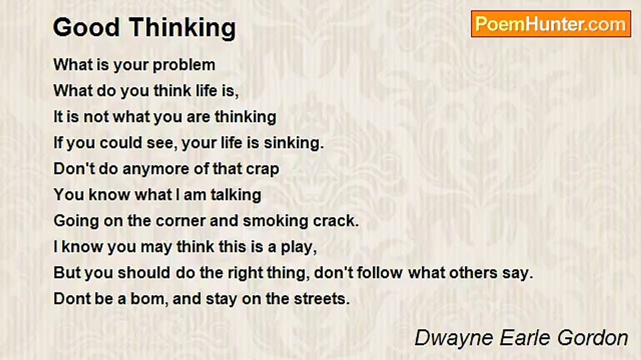 Dwayne Earle Gordon - Good Thinking