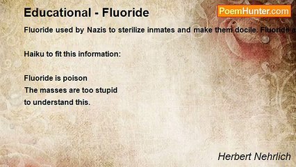 Herbert Nehrlich - Educational - Fluoride
