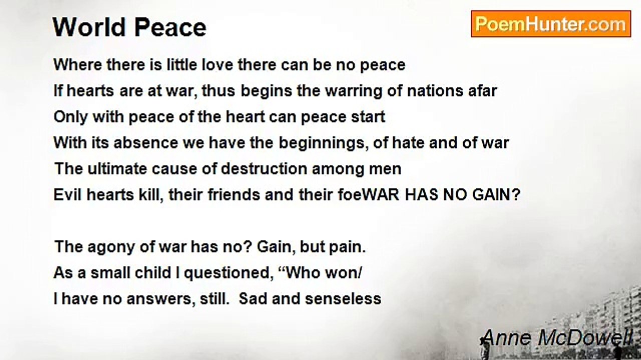 Anne McDowell - World Peace