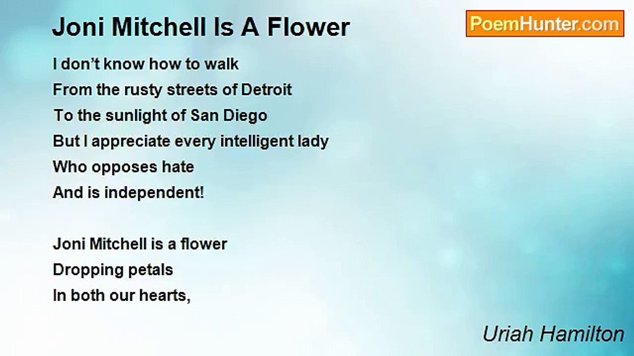 Uriah Hamilton - Joni Mitchell Is A Flower