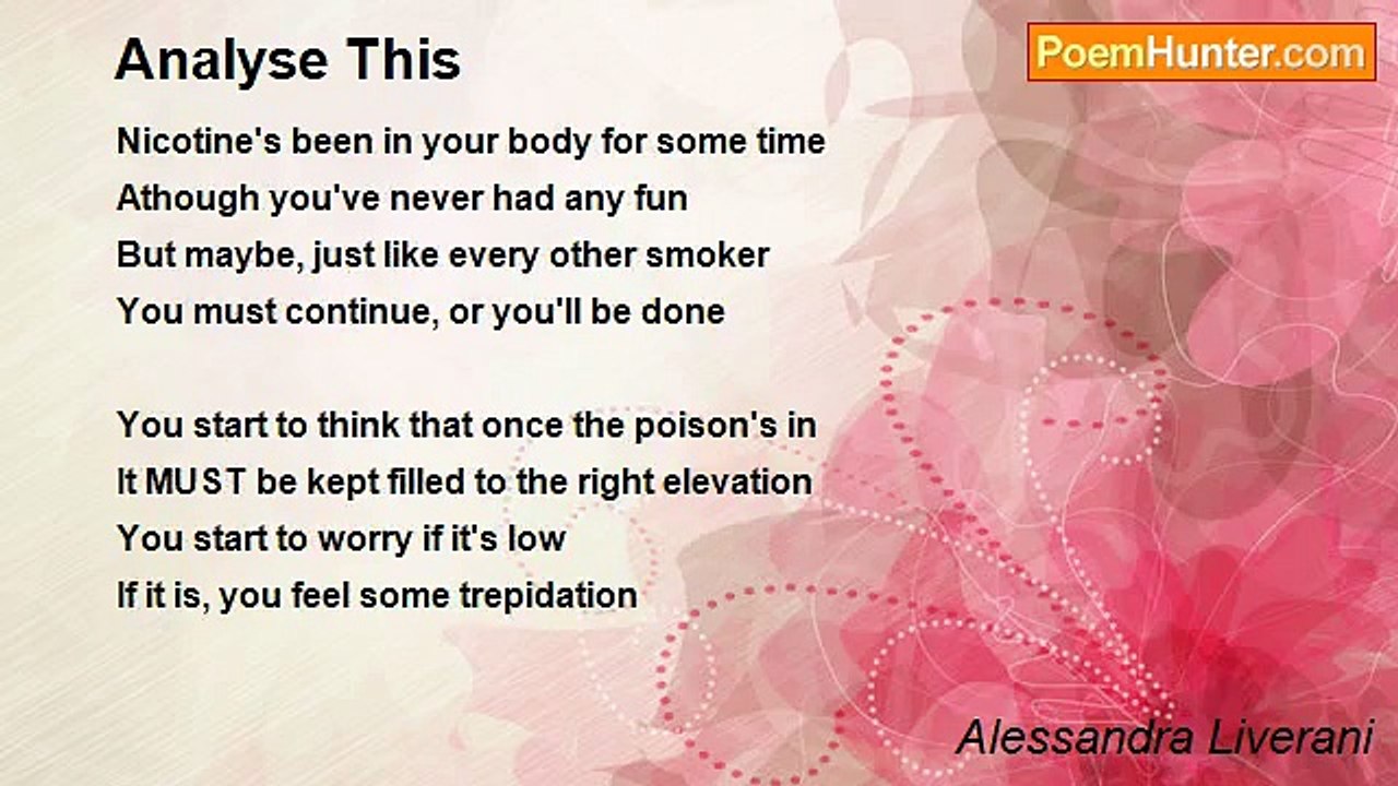 Alessandra Liverani - Analyse This