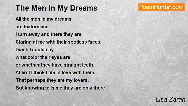 Lisa Zaran - The Men In My Dreams