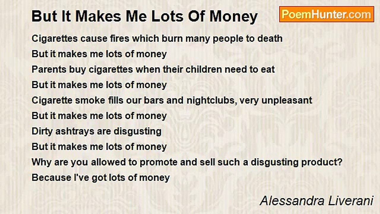 Alessandra Liverani - But It Makes Me Lots Of Money