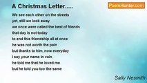 Sally Nesmith - A Christmas Letter.....