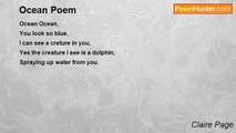 Claire Page - Ocean Poem