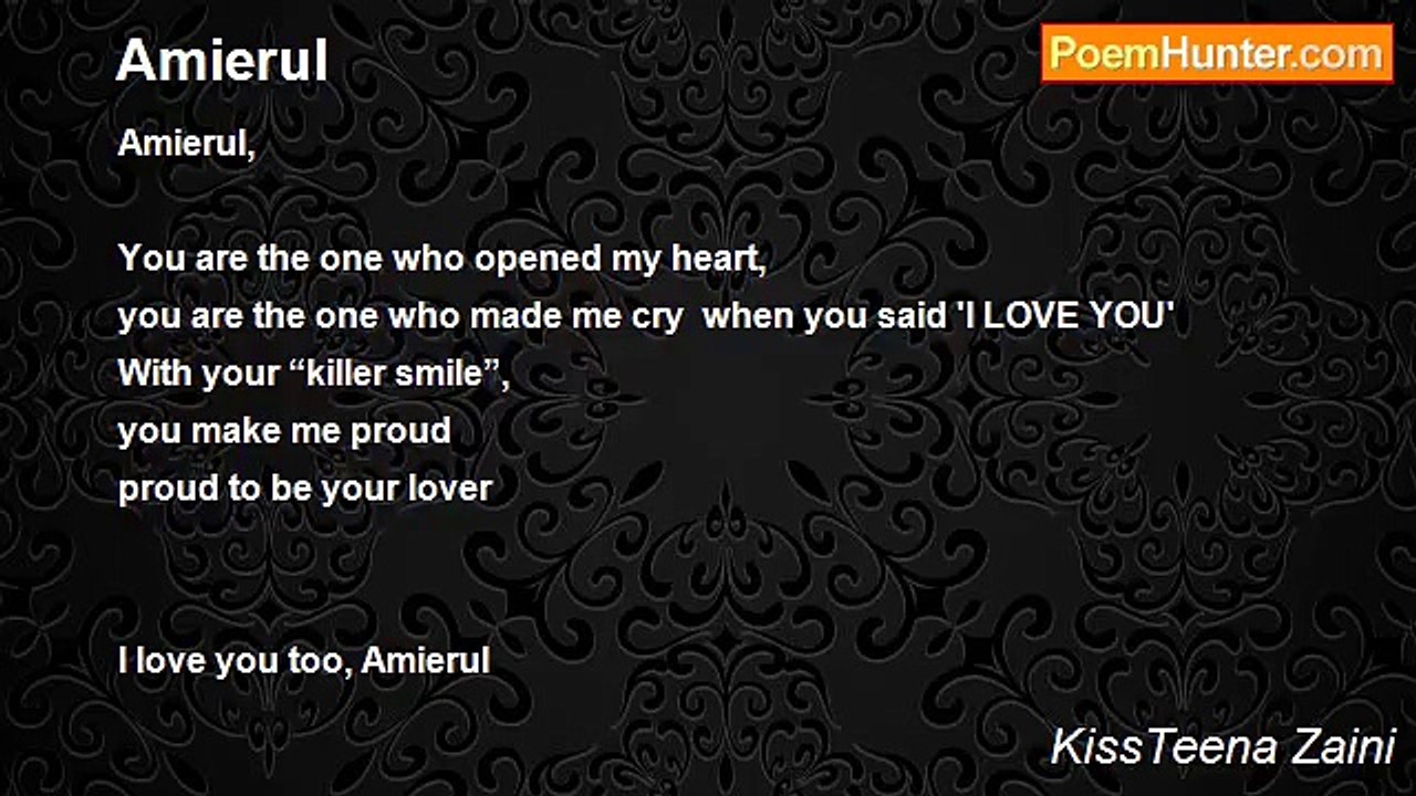 KissTeena Zaini - Amierul