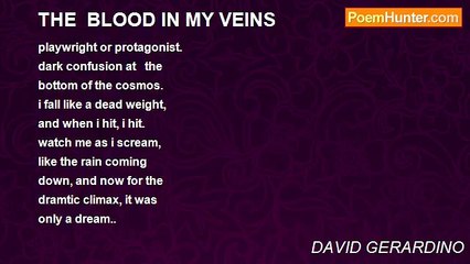 DAVID GERARDINO - THE  BLOOD IN MY VEINS