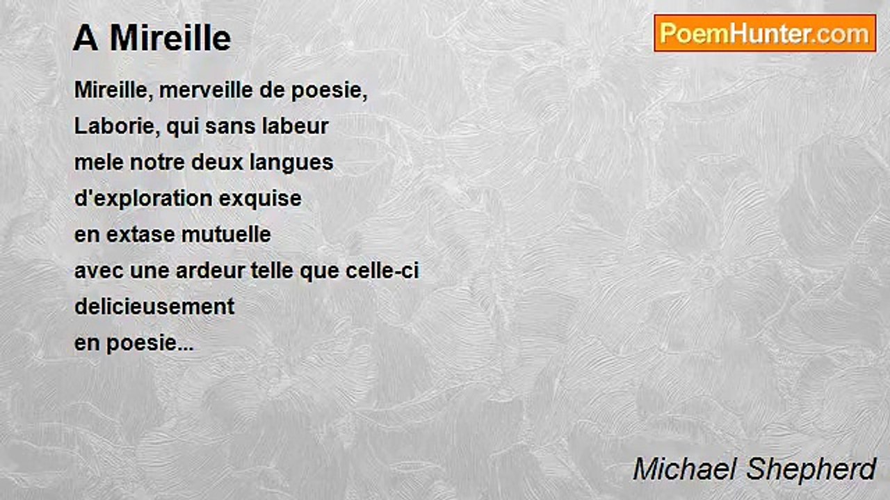 Michael Shepherd - A Mireille