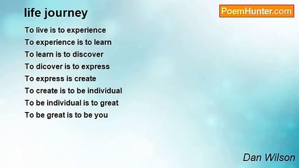 Dan Wilson - life journey