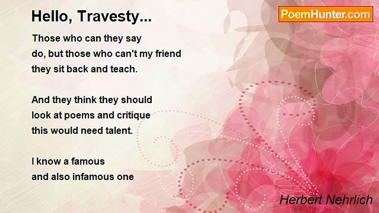 Herbert Nehrlich - Hello, Travesty...