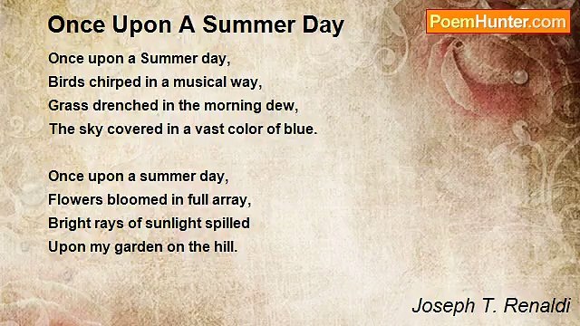 Joseph T. Renaldi - Once Upon A Summer Day