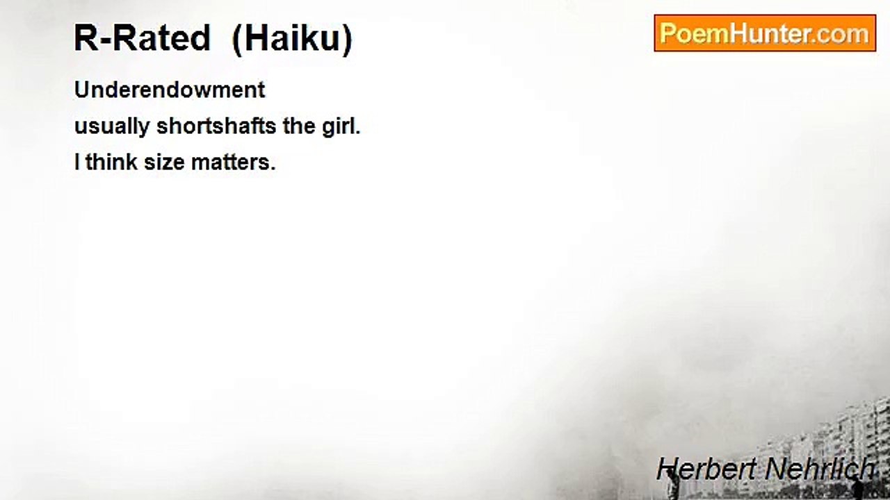 Herbert Nehrlich - R-Rated  (Haiku)