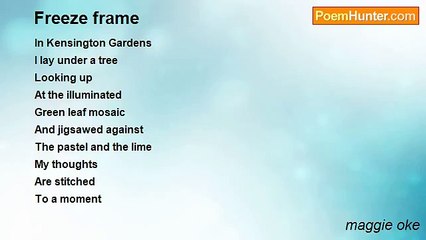 maggie oke - Freeze frame