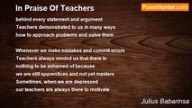 Julius Babarinsa - In Praise Of Teachers
